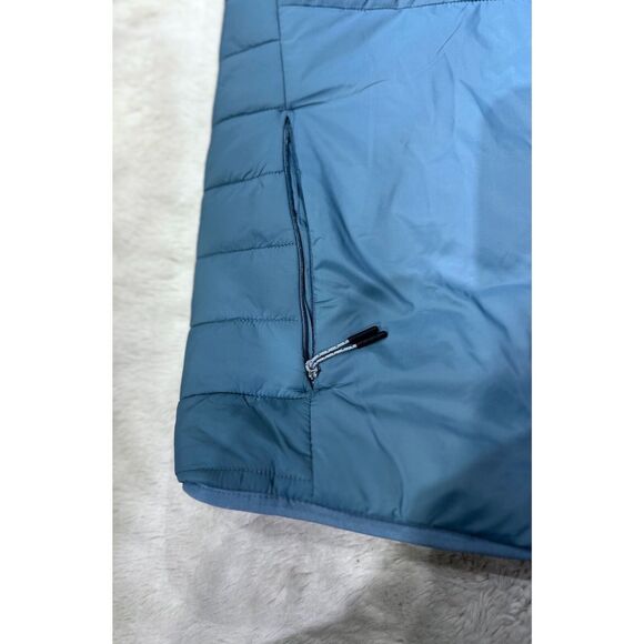 Asics Men Small Performance Insulated Sports running Vest 2.0 Light Teal Warmth - Picture 11 of 15
